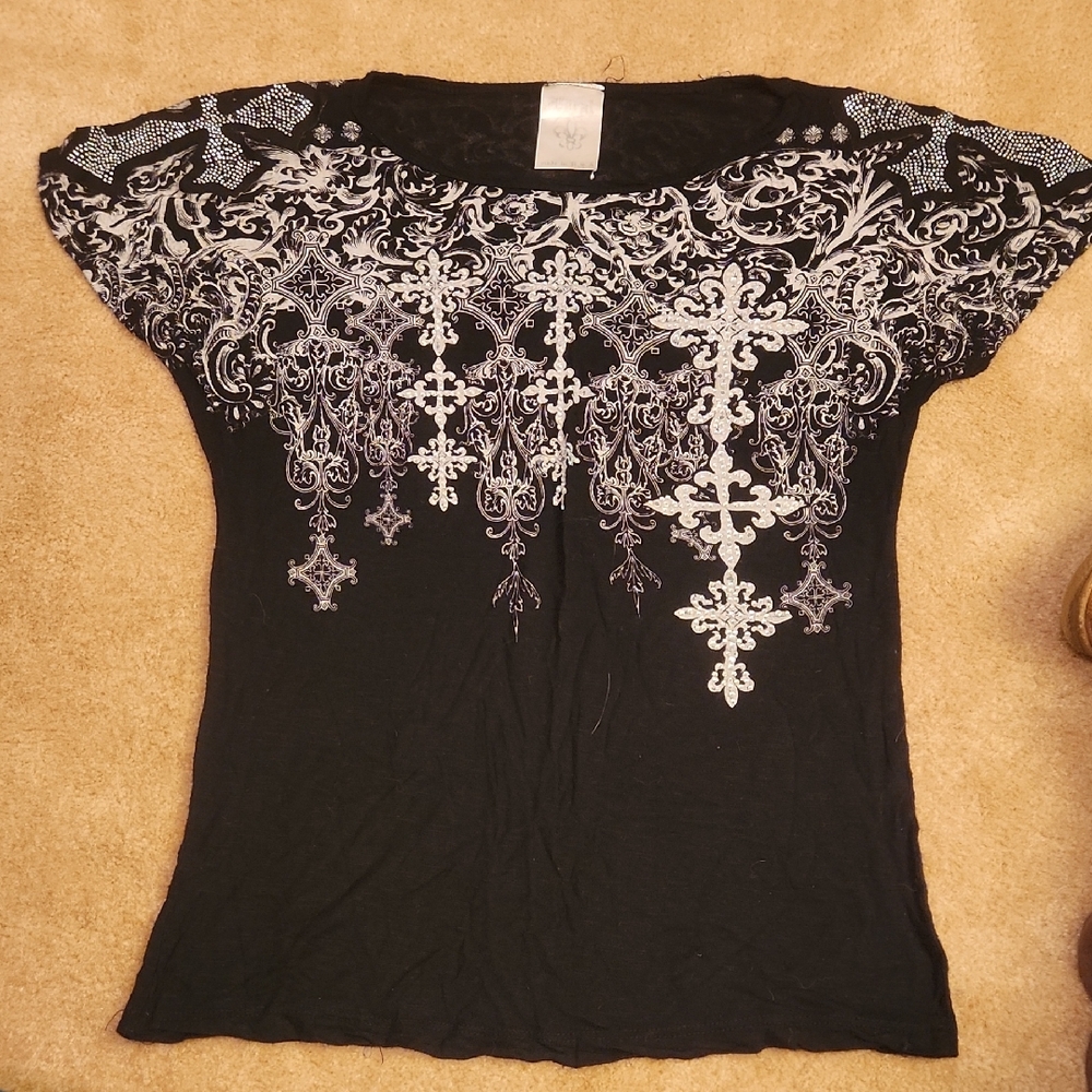 Black Beaded Top